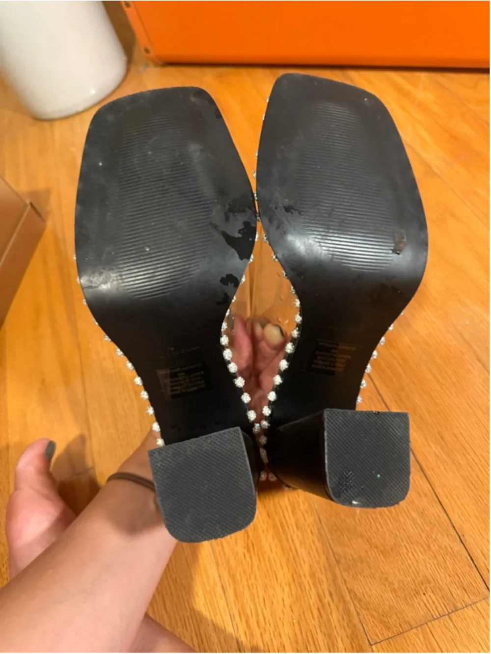 Preowned, Woman’s Steve Madden Neila heeled mules, size 9 - Picture 5 of 5